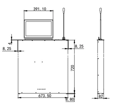 Paperless Conference System Conference Room Equipment Motorized Retractable LCD Monitor Lifting Mechanism with HD Screen, Microphone and Signature Display