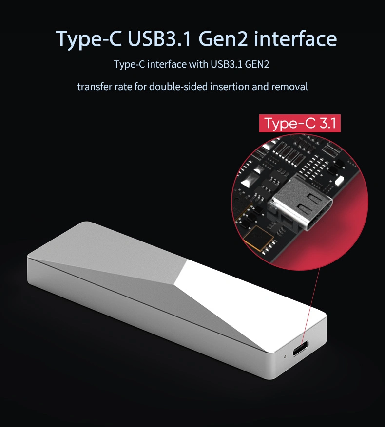 Super Speed 10gbps Support All M Key B Key M. 2 SSD Nvme Pcie SSD Enclosure