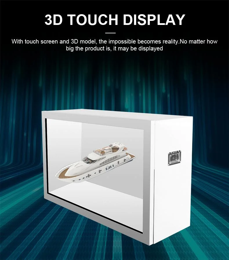 USB or Network WiFi See-Through Touch Screen LCD Transparent Display Media Player Digital Signage Box