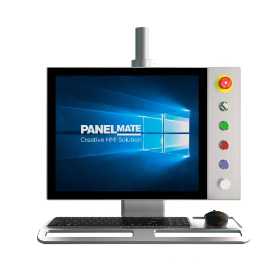 Painel de operação industrial de 19 polegadas HMI Cantilever Sistema de braço suportado Tela de toque capacitiva LCD Monitor IP65 à prova d'água à prova de poeira Beckhoff