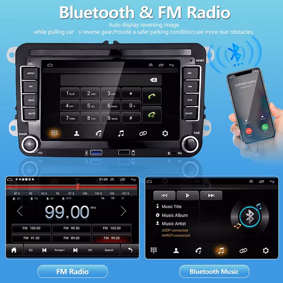 1 DIN MP3/MP5 Player Rádio para carro e reprodutor de música e áudio para carro 4 polegadas