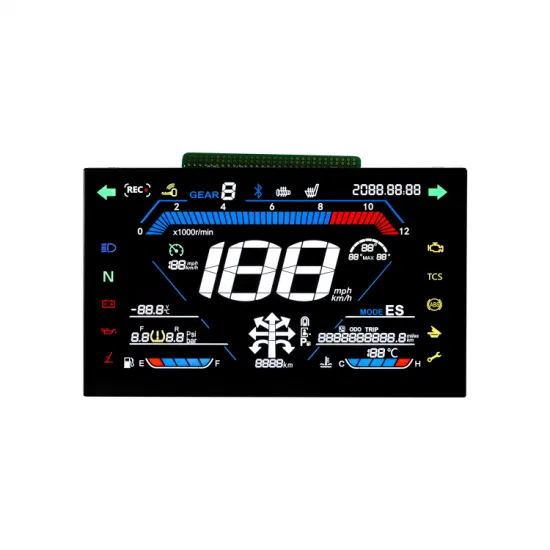 Tela LCD Va Display com Blacklight Display LCD de 7 segmentos com placa PCB para Ress para pontos de carga