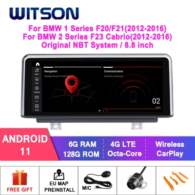 Witson Android 10 Multimídia de carro de tela grande para BMW Série 1 F20/F21 (2012